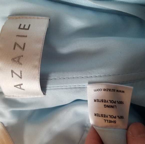 Azazie Madalynn Sky Blue Size A4 - Picture 5 of 6